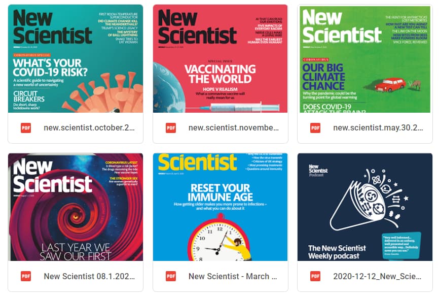 tạp chí New Scientist 2020 - ucalearn