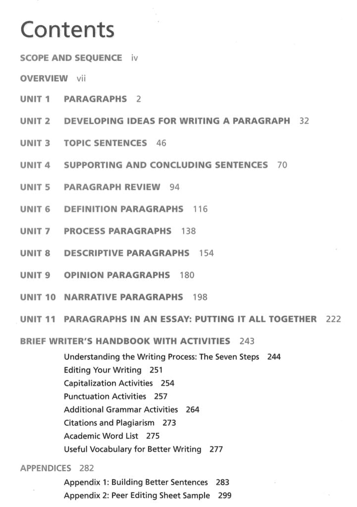 exploring writing paragraphs and essays answer key