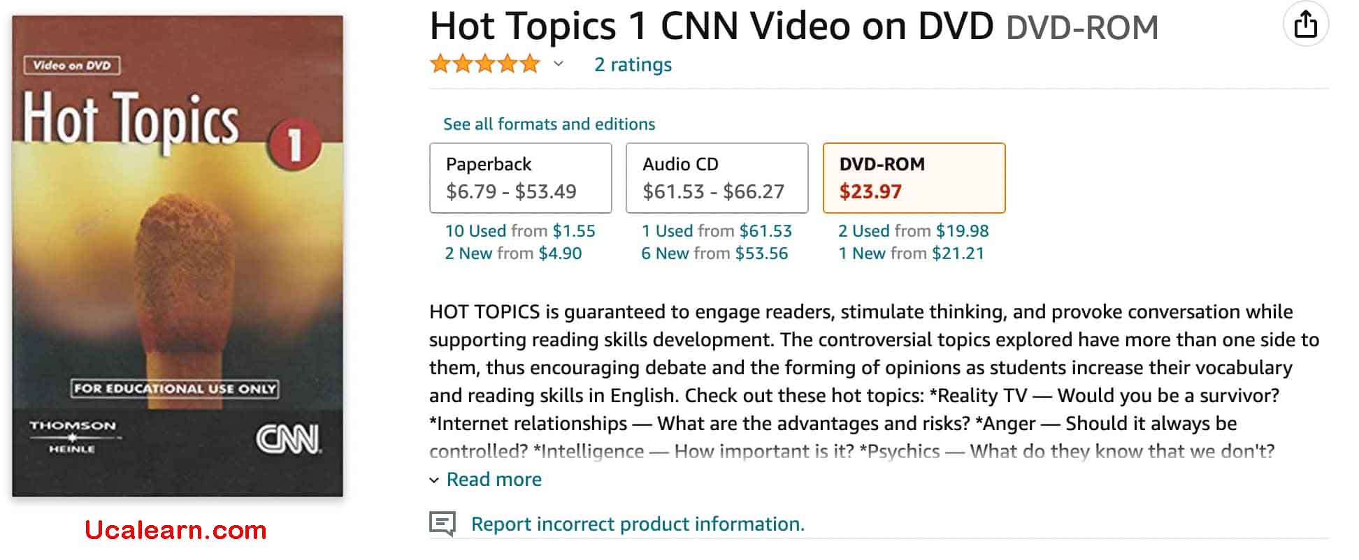 Hot Topics by CNN in amazon
