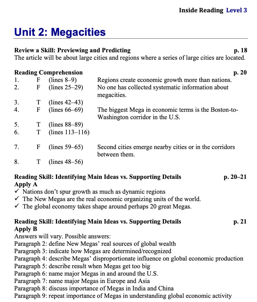 Inside reading 3 answer key pdf download second edition 2nd 