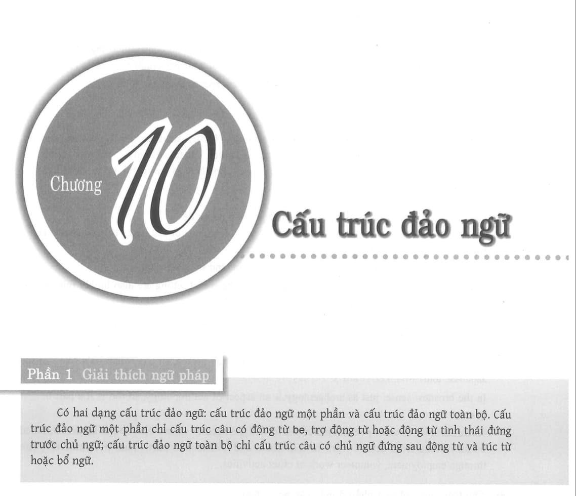 Phần cấu trúc đảo ngữ