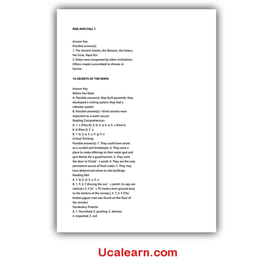 Reading Explorer 5 Answer Key PDF 3rd Edition Ucalearn