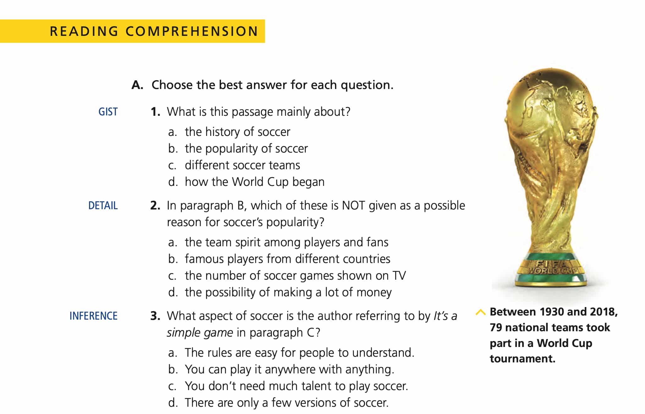 reading comprehension - reading explorer 3