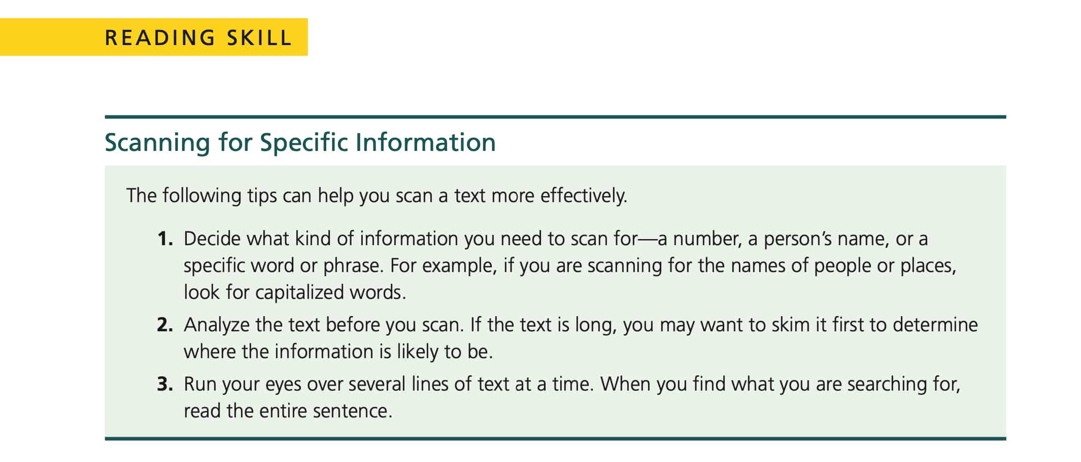 reading skills - reading explorer 3 third edition