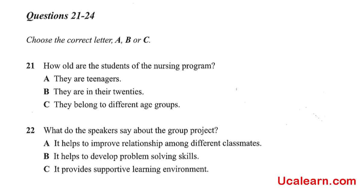 dạng bài Multiple Choice trong IELTS Listening