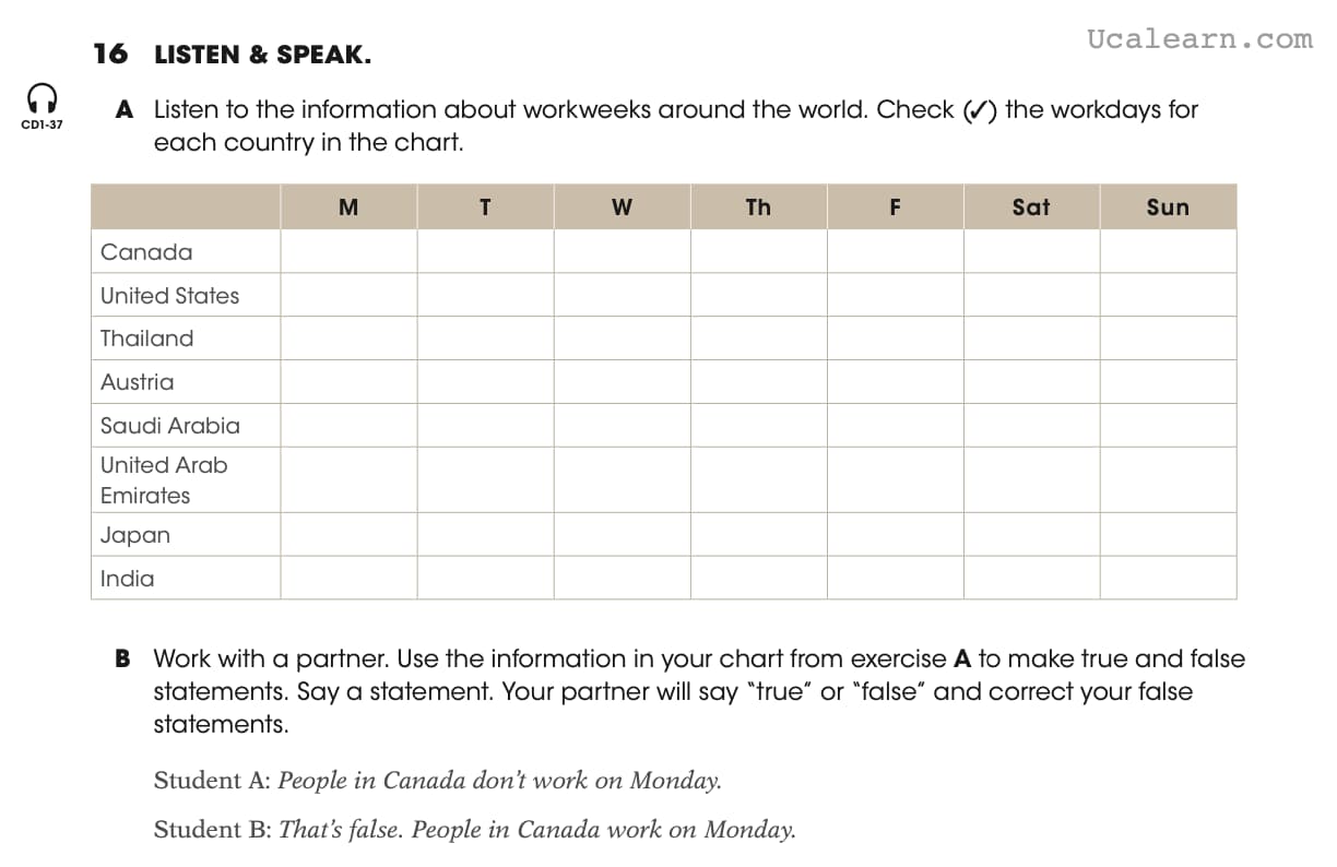 Answer key PDF & Audio Download
