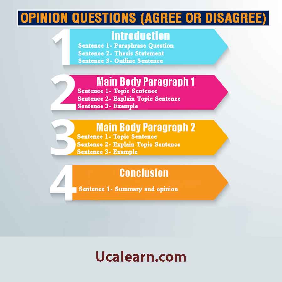cấu trúc dạng bài Opinion Essay