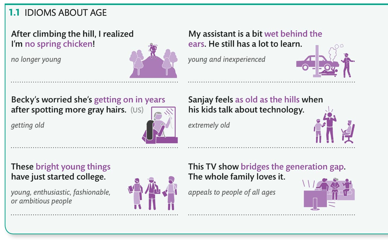idioms about age trong sách english for everyone-idiom