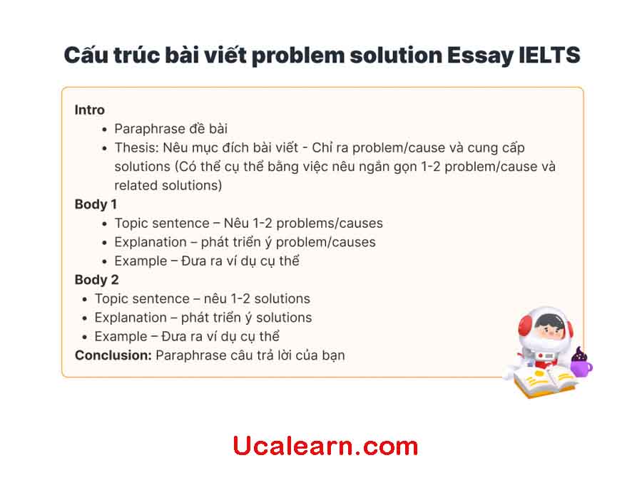 Cấu trúc dạng bài cause and solution essay