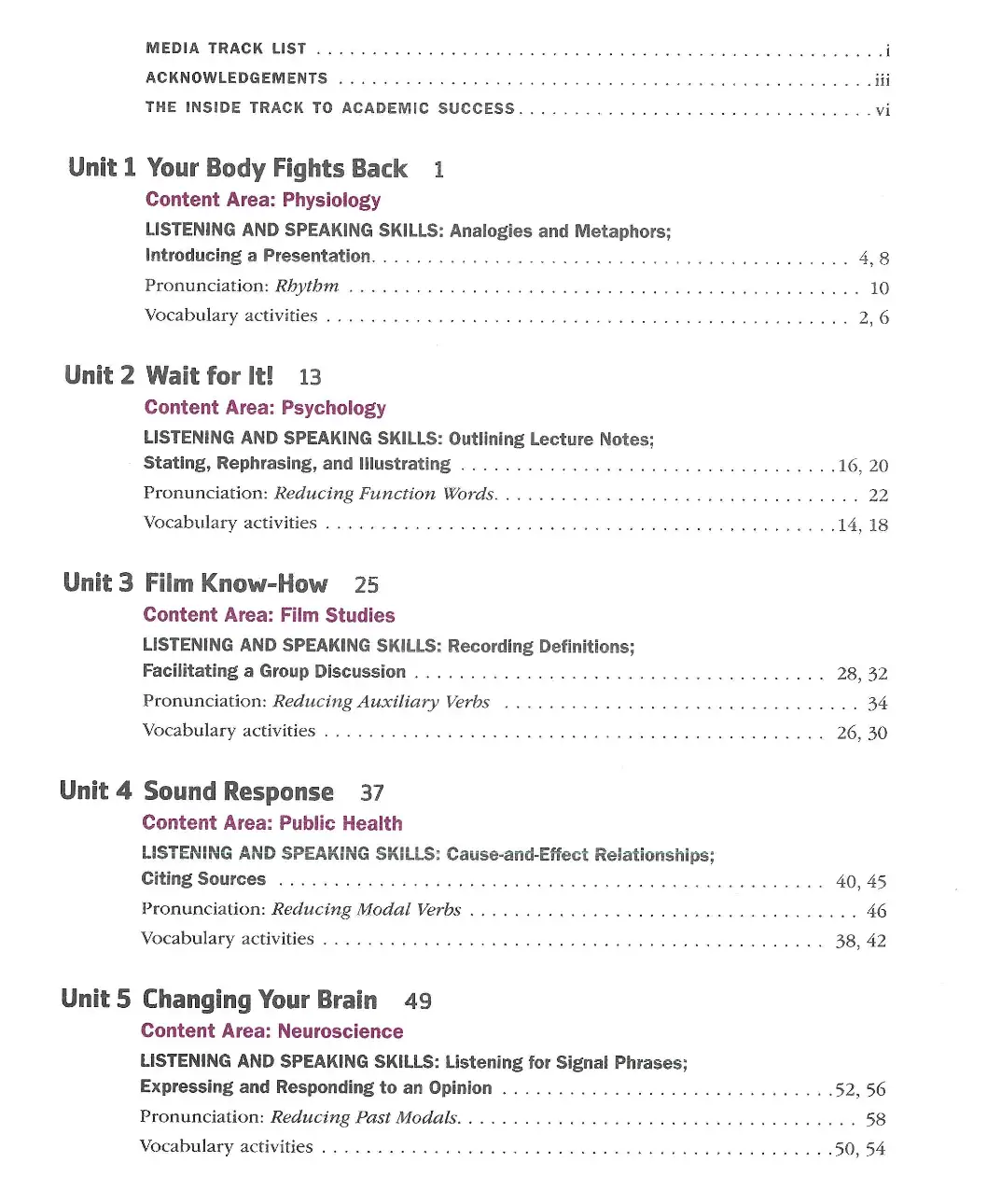 Inside Listening & Speaking 4 Student's book with audio, video