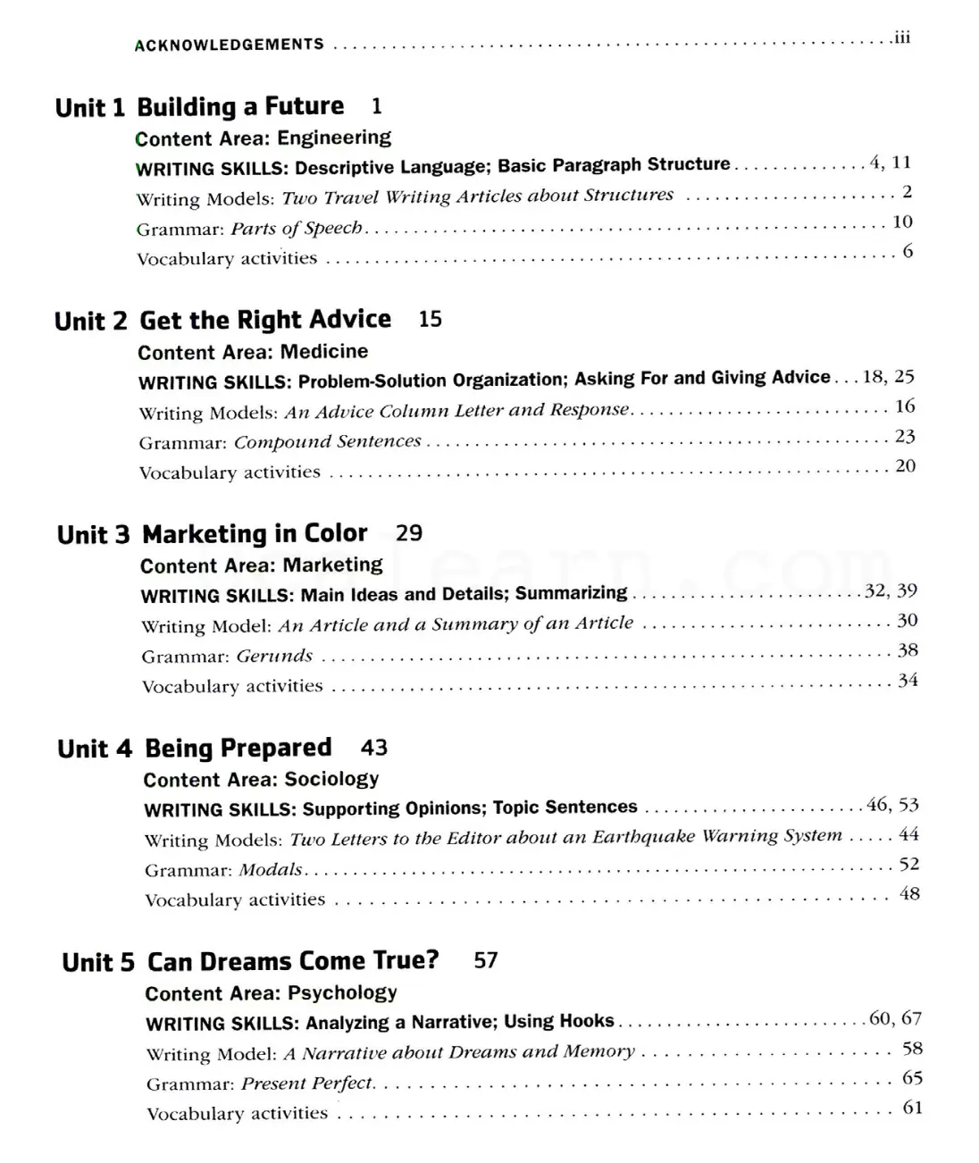 Inside Writing 1 PDF with Answer Key Download