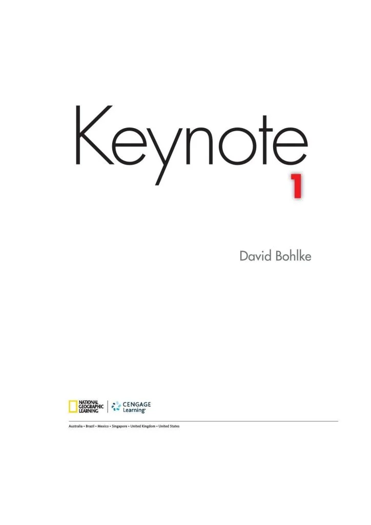 Keynote 1 Student's Book PDF 0