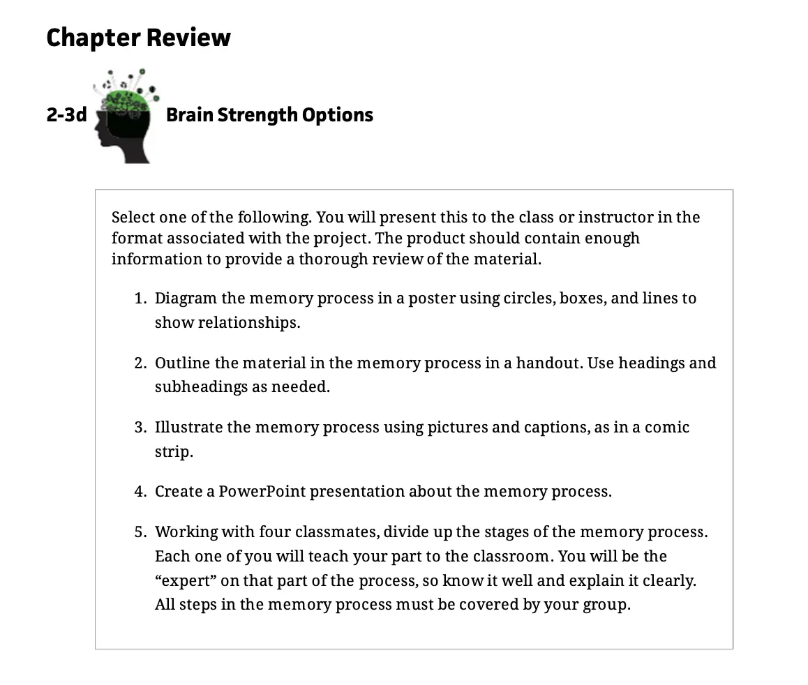 Brain strength options PDF