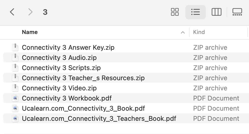 Connectivity Level 3 PDF Download with Audio, video
