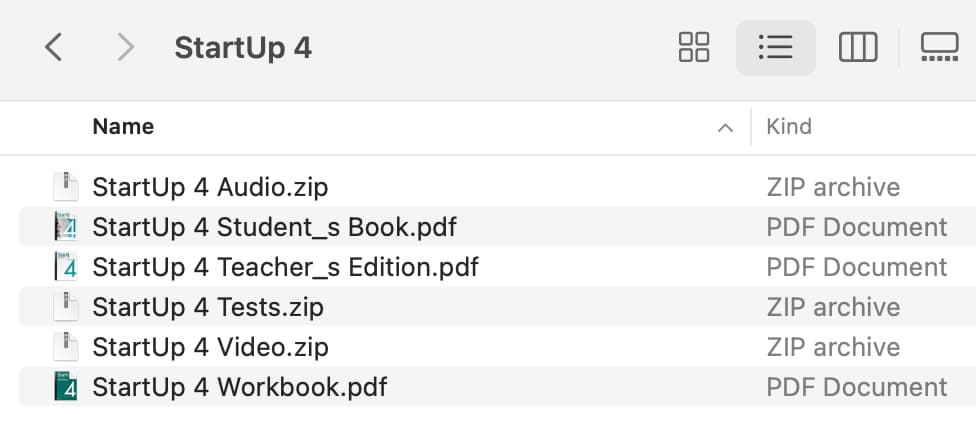 StartUp 4 PDF, Resources Download