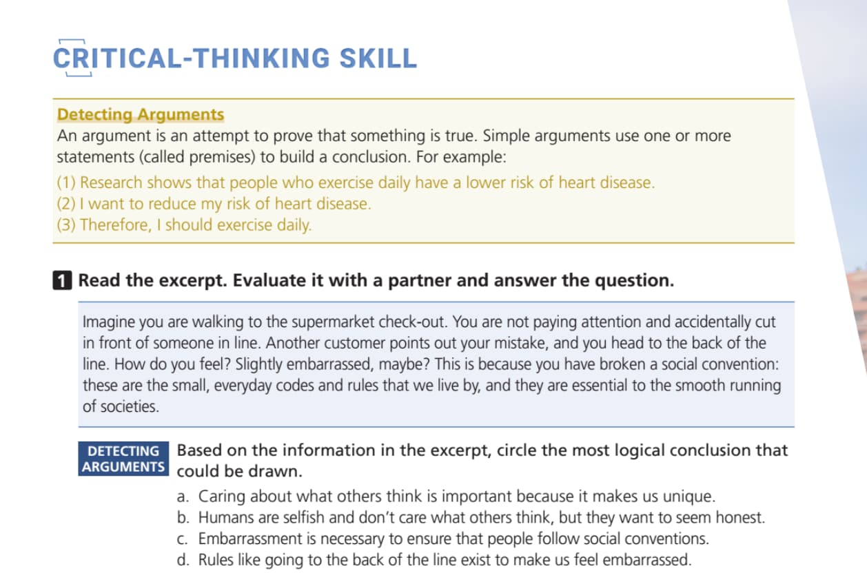 Critical thinking On Point 2nd edition 3