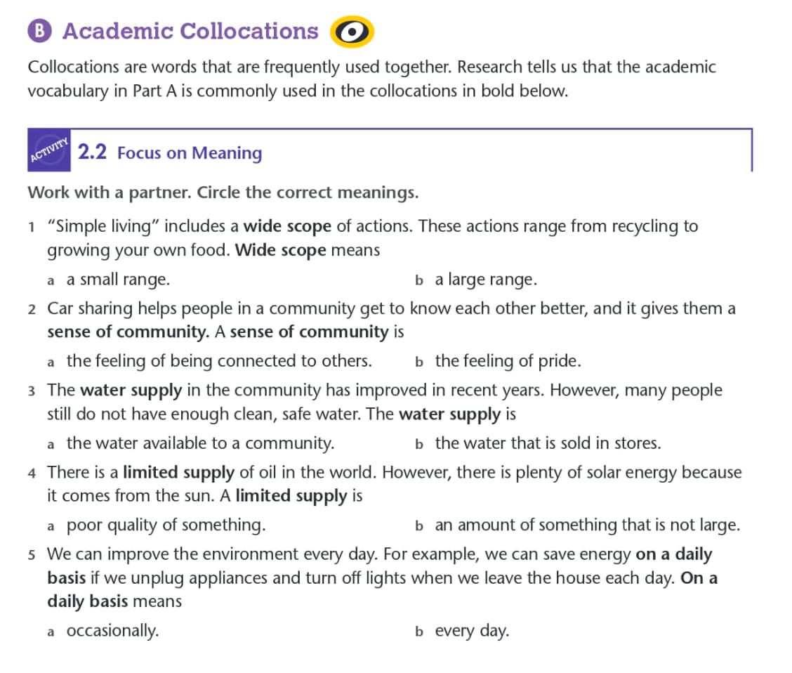 cambridge Final draft collocation section