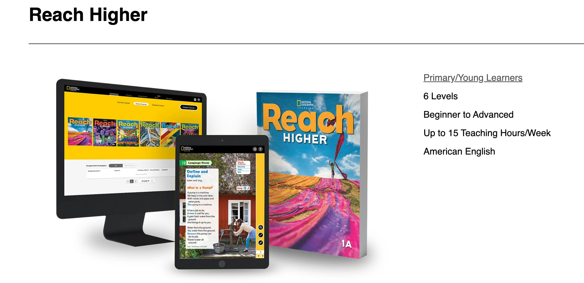 Download 6 levels Reach Higher PDF, Resources