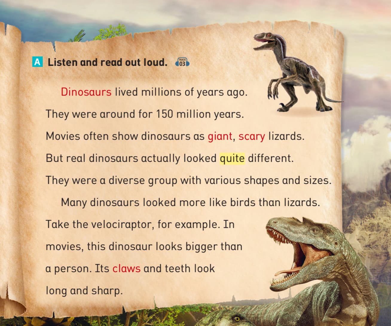 Dinosaurs Reading - Future Literacy 100-3 PDF