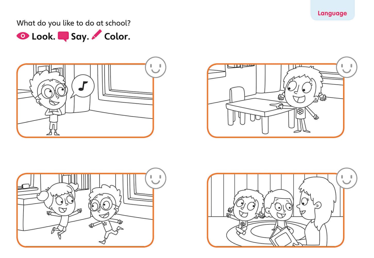 look say color exercise