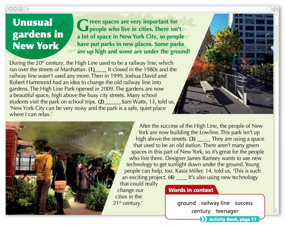 Unusual gardens in new york - Team Together 6 PDF, Audio, Video download
