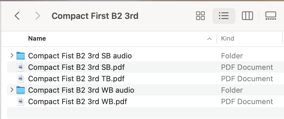 Trọn bộ Cambridge Compact B2 First PDF, Audio Download