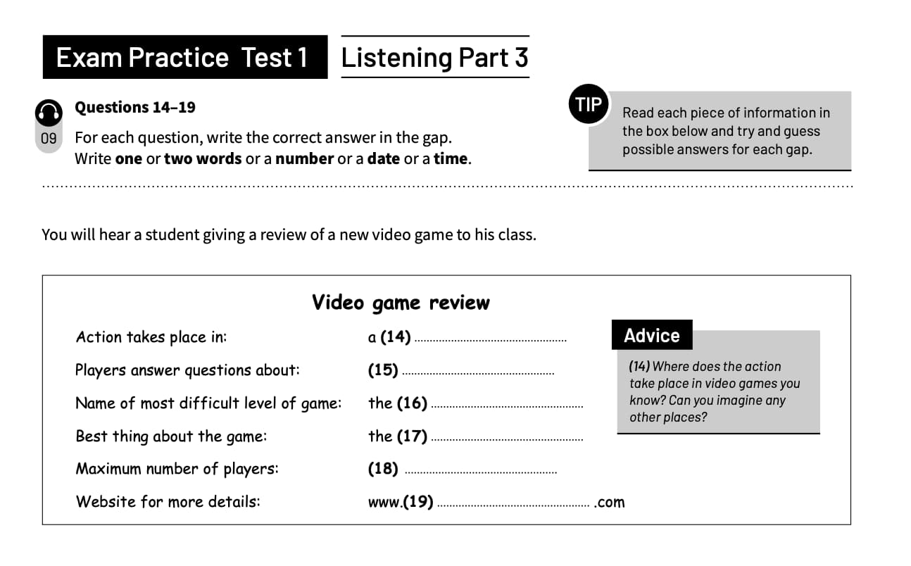 PET - B1 Trainer 1 Audio Download