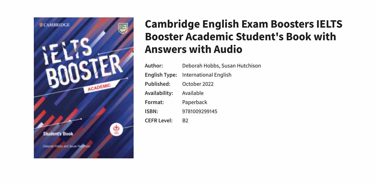 Cambridge English Exam Boosters IELTS Booster Academic Student's Book with Answers with Audio