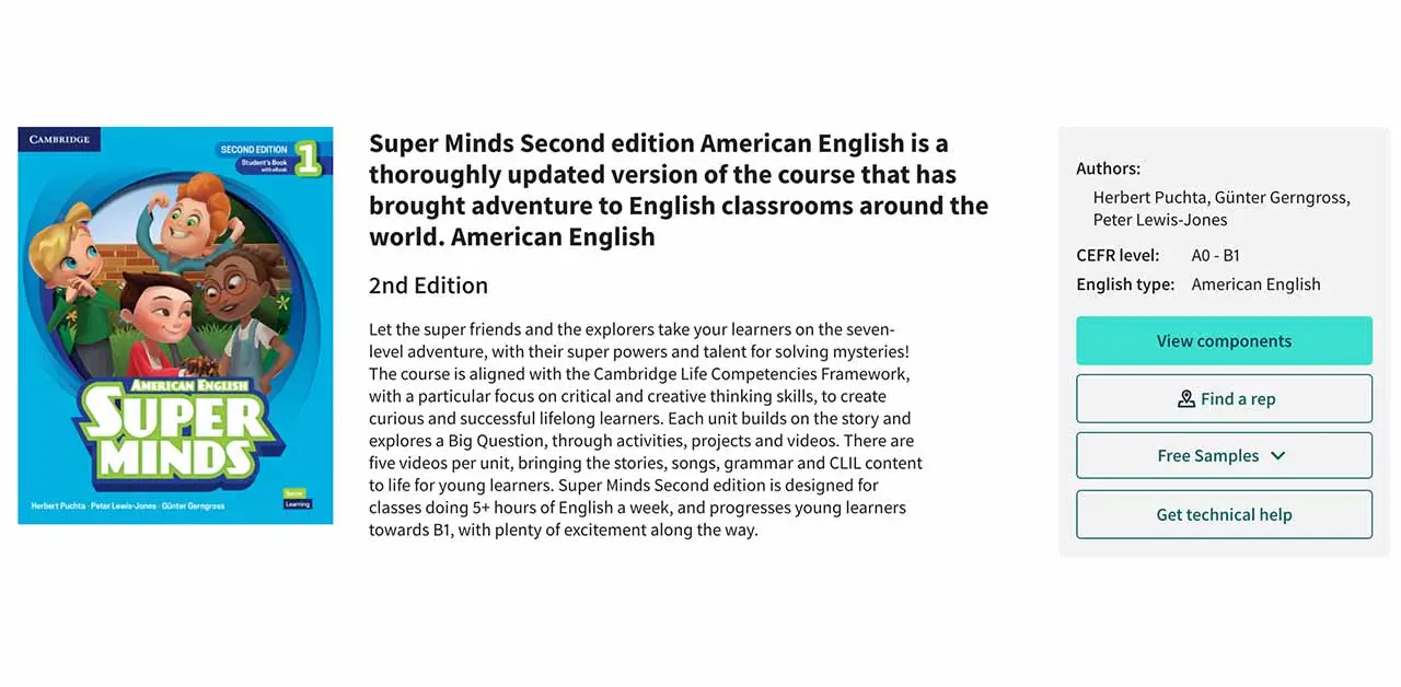 Super Minds American English 2nd Edition Starter, 1, 2, 3, 4, 5, 6 PDF, Resources Download